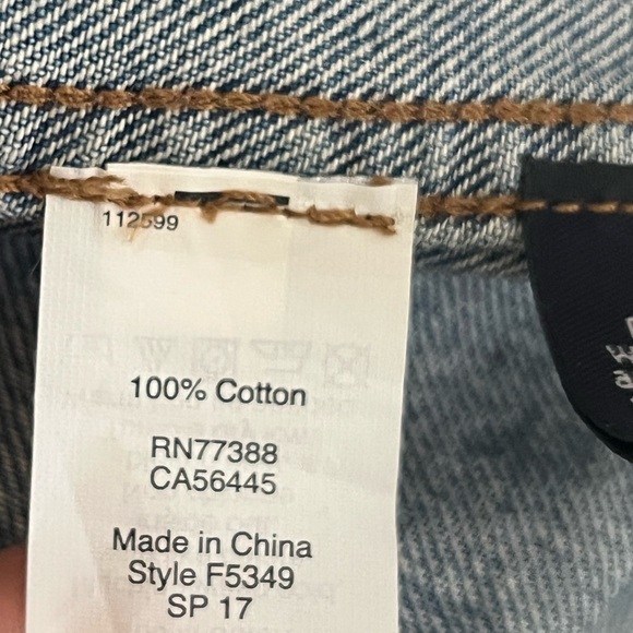 Madewell Blue 100% Cotton Denim Belted Duster Trench Coat Small - Picture 9 of 13